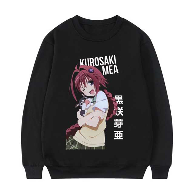 Sweater Mea Kurosaki Crewneck Sweeatshirt Bahan Katun