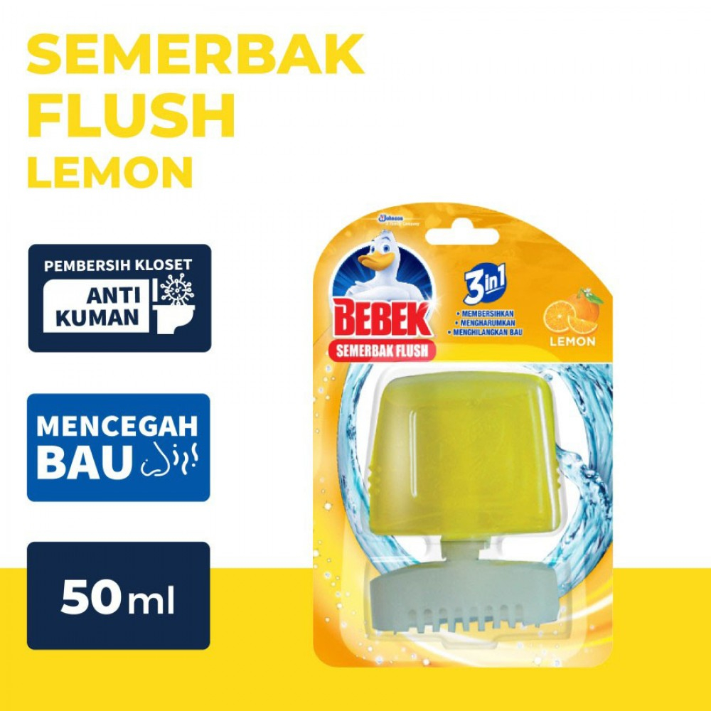 Bebek Semerbak Flush Pembersih Kloset Regular 50 ml - Lemon / Pine / Lavender