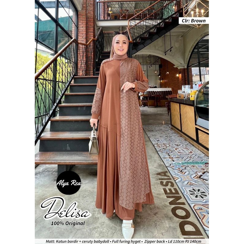 DELISA DRESS/DRESS MAXY WANITA/GAMIS WANITA