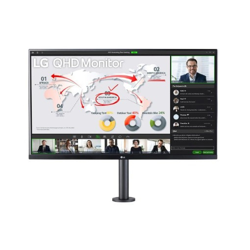 LG UltraFine™ 32QP880N-B 32'' IPS QHD Monitor sRGB 99% &amp; Ergo Stand