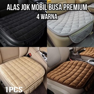 Alas Duduk Kursi Mobil Single Busa Lembut Empuk Anti Licin Car Seat Cover Mat Tatakan Jok Supir Halus Tebal