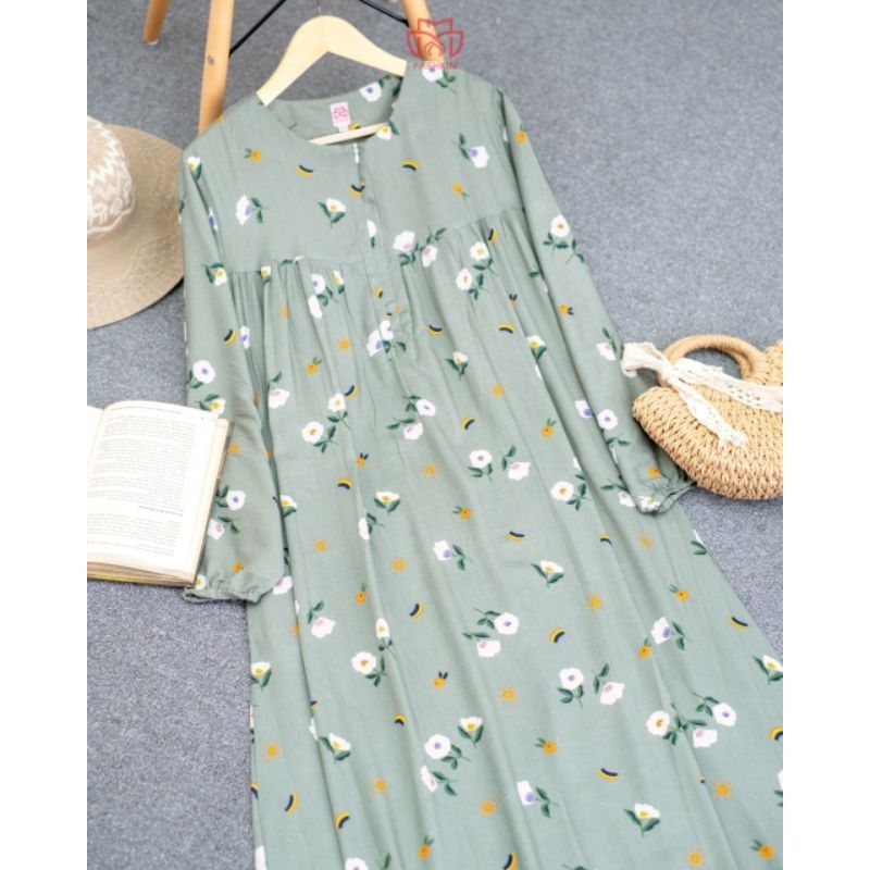 [ MM FASHION ] GAMIS ILONA BUSUI FRIENDLY |HOMEDRESS PREMIUM| BAHAN RAYON VISCOSE |MOTIF BUNGA | BIG