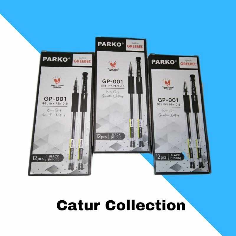 

PARKO Pulpen Bolpoint Ballpen Ballpoint Bolpoint (PARKO GEL INK PEN GP-001 HITAM 0.5)