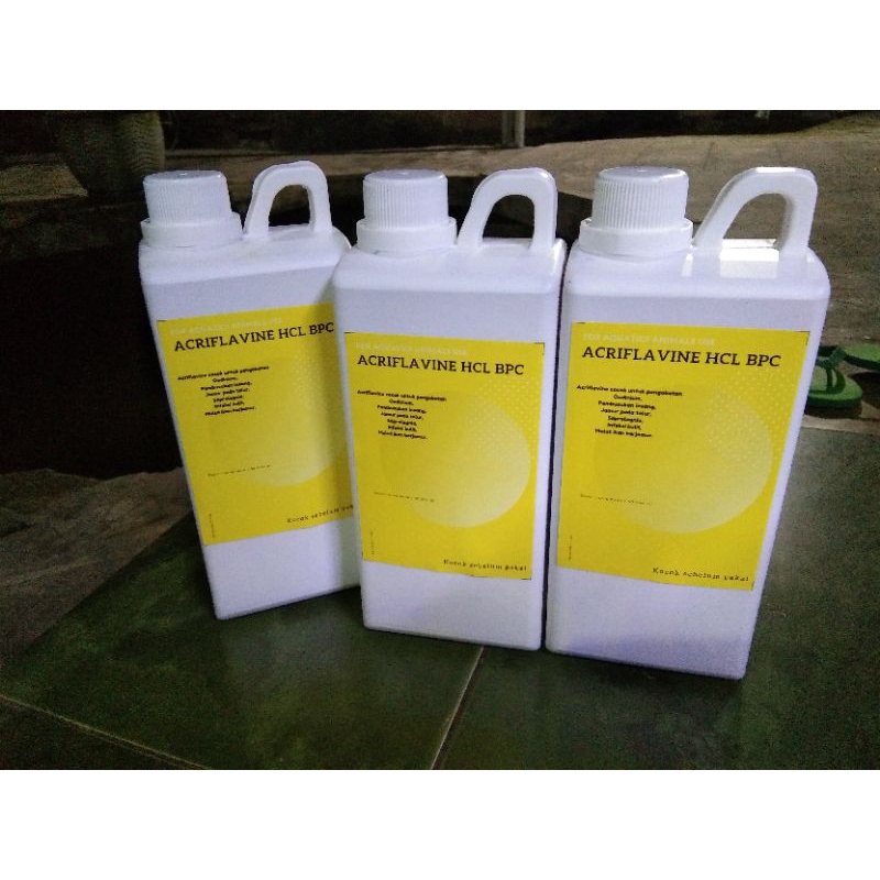 Acriflavine HCL BPC 1 Liter - Obat Kuning Ikan Anti Jamur Bakteri Virus