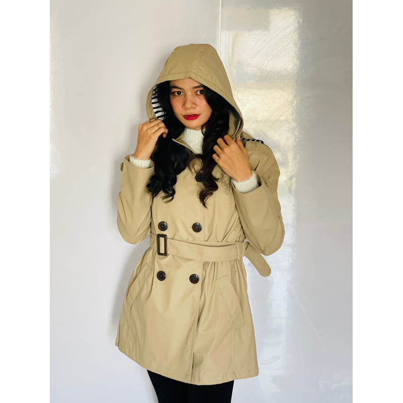 IMPORT MOLLAD COAT ZARA jaket mantel raincoat jas hujan waterproff anti air bahan premium trench jacket