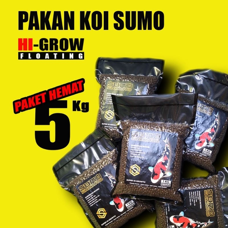 SUMO PAKAN KOI HIGH GROWTH / MEDIUM / 5MM / 5 KG