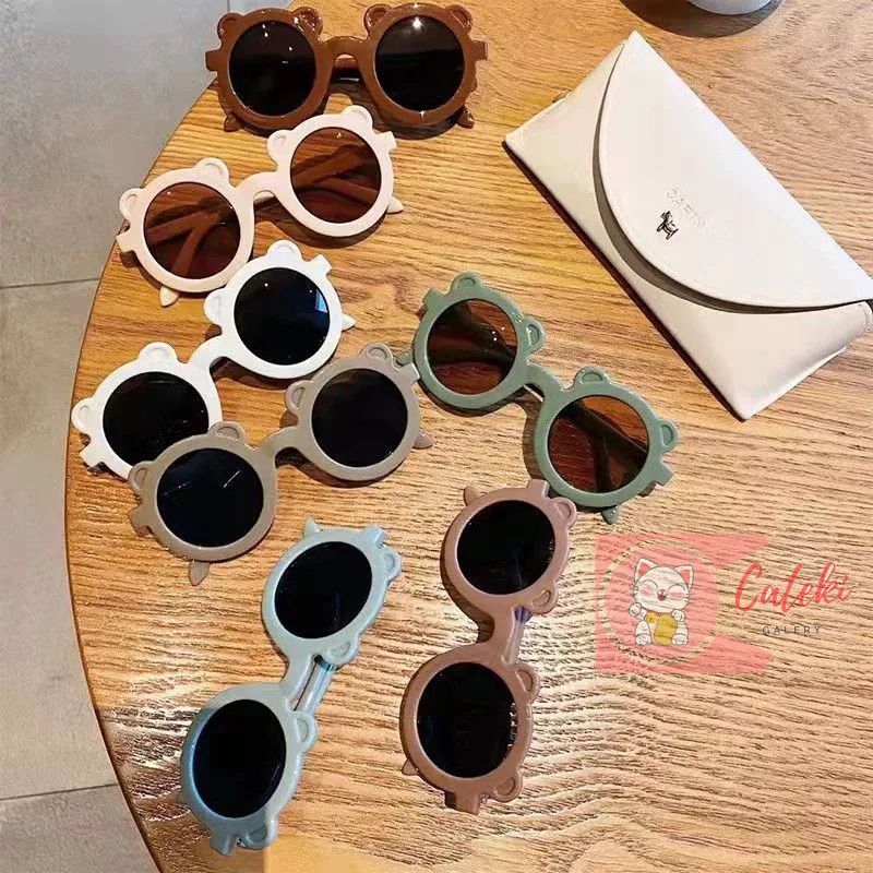 [CTK] PROMO AKSESORIS KACAMATA HITAM FASHION KACAMATA GAYA TRENDY KACAMATA FRAME BERUANG BEAR UNISEX UNTUK BAYI USIA 0-8 Tahun KACAMATA ANAK KACAMATA BAYI SUNGLASSES BABY