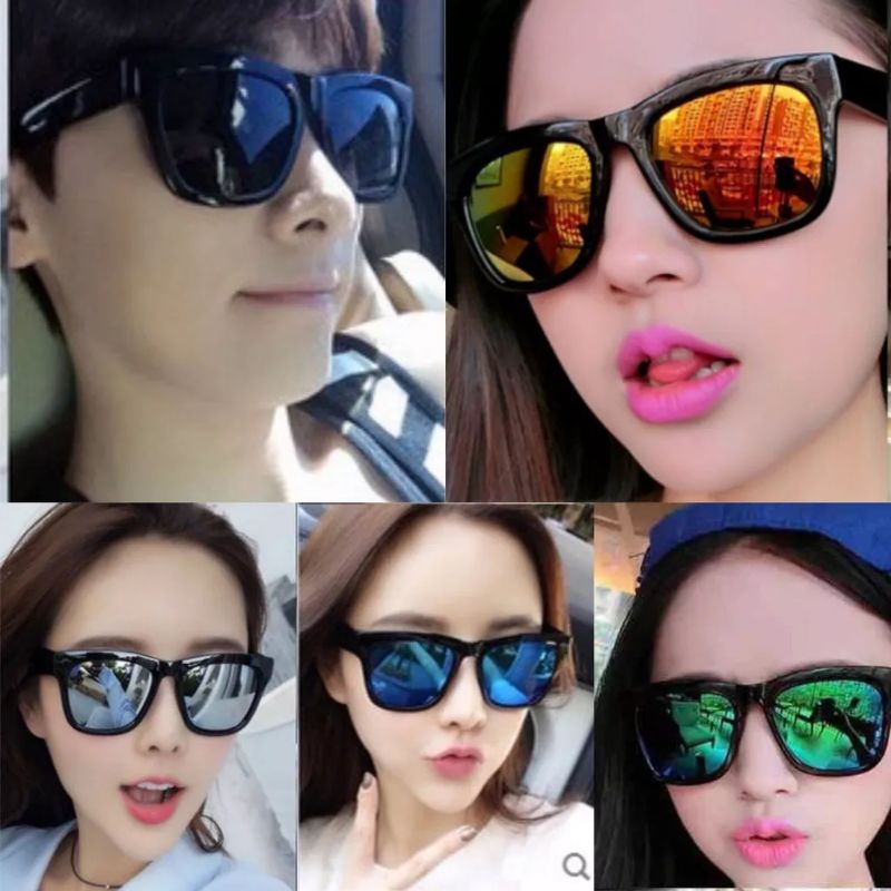 [CTK] PROMO Aksesoris Kacamata Fashion Pria/Wanita Sunglasses Korean INS Fashion ANTI UV RADIATION SUNGLASSES UNISEX FASHION TRENDY / KACAMATA RETRO VINTAGE ANTI RADIASI WANITA &amp; PRIA GAYA FRAME HITAM / KACAMATA KEKINIAN MURAH