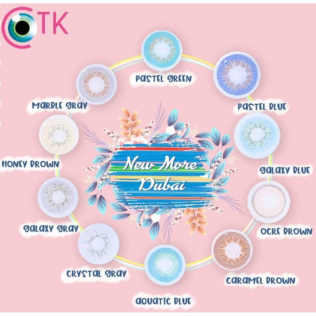 Promo Khusus Grosir 10 Paket Softlens Dubai Normal + Air Softlens Pure n Soft + Pinset + Lenscase