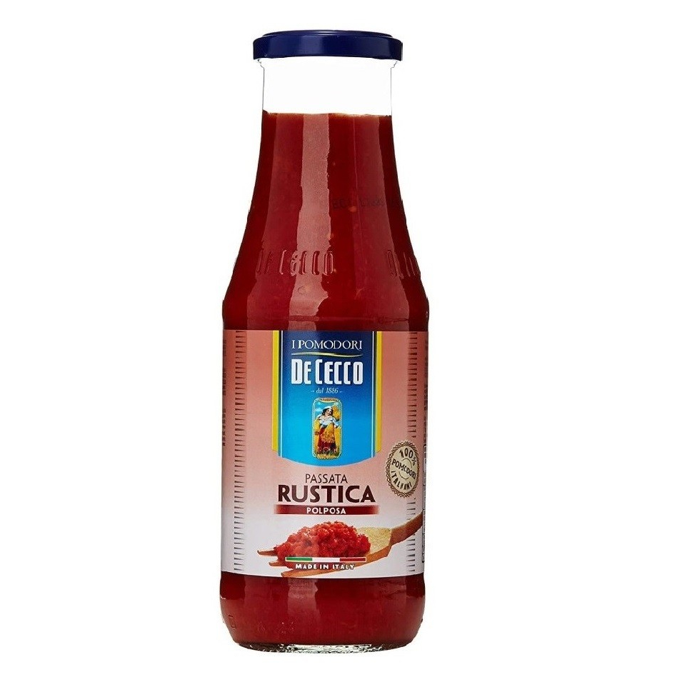 

pasta tomat i sughi de cecco passata rustica polposa 700