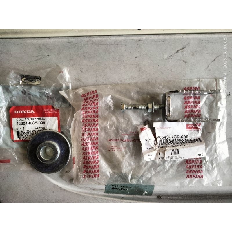 collar colar adjuster chain setelan rantai 42304 40543 kc5 kg2 000 original ori asli Honda GL pro ma