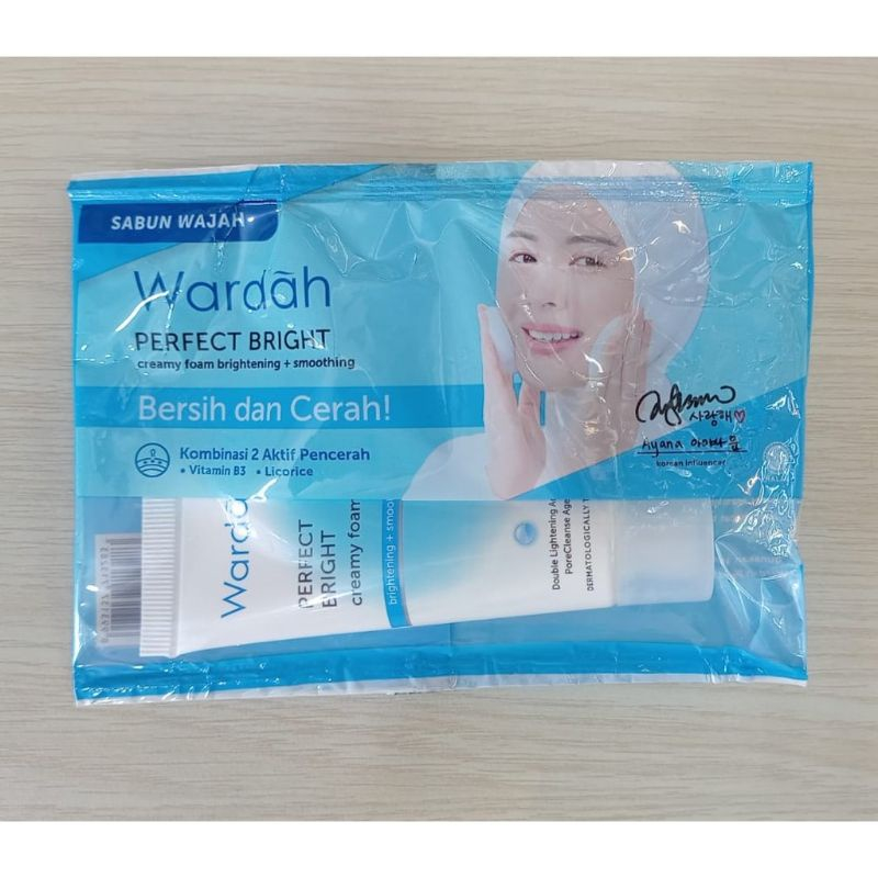 MFI - WARDAH PERFECT BRIGHT CREAMY FOAM BRIGHTENING + SMOOTHING | NETTO 20 ML