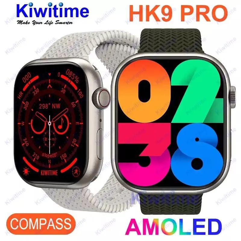 HK 9 PRO GEN 2 SMARTWATCH , HK 9 PRO AMOLED ALWAYS ON DISPLAY SERIES 9 ORIGINAL