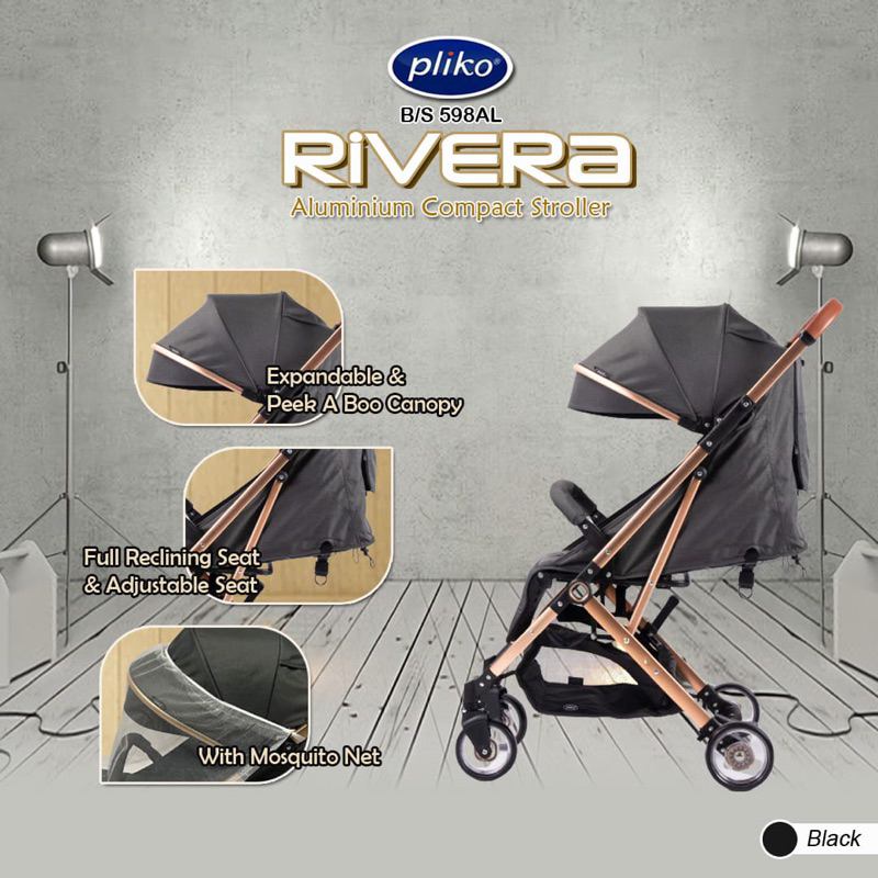 Stroller Cabin Size Bisa Ditarik Seperti Koper Pliko Rivera 598 Kereta Dorong / Dorongan Bayi