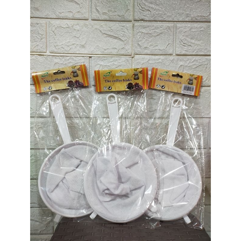 Saringan Kopi Kain Gagang Plastik 15cm / Saringan Kain 15 cm/ Saringan Kain Tebal 15cml / Saringan T