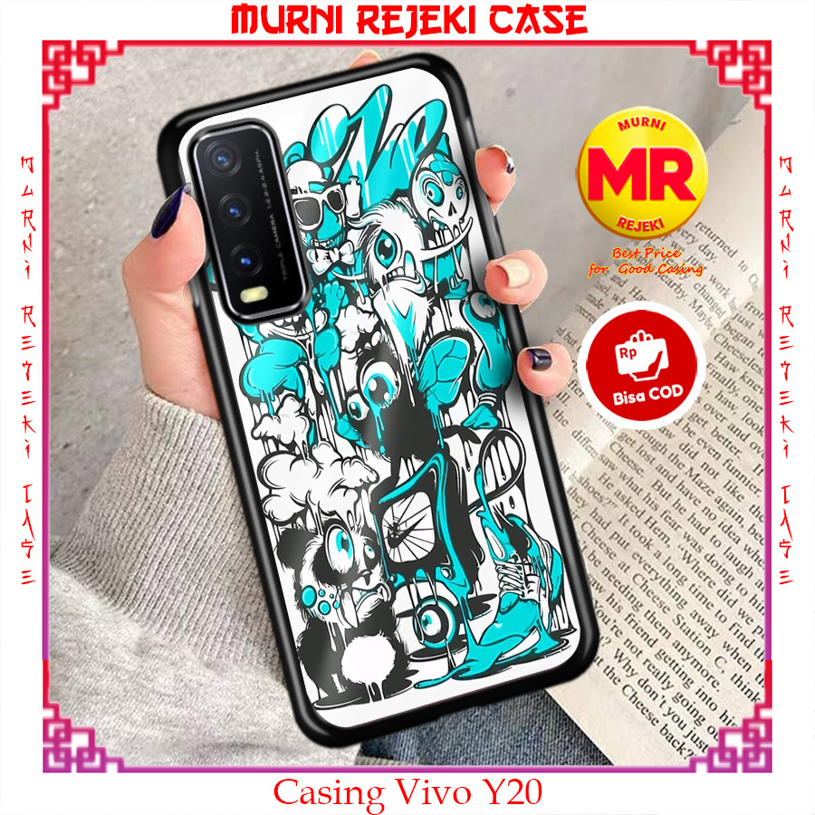 Murni Case VIVO Y20 Y12S Casing VIVO Y20 Y12S Motif [GRAFIT04] Terbaru Terlaris Termurah Case Cowok 