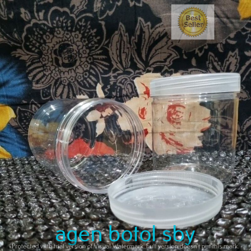 Toples Tabung / Toples Jar / Toples Plastik 500 ml / Toples 500ml / Jar 500ml