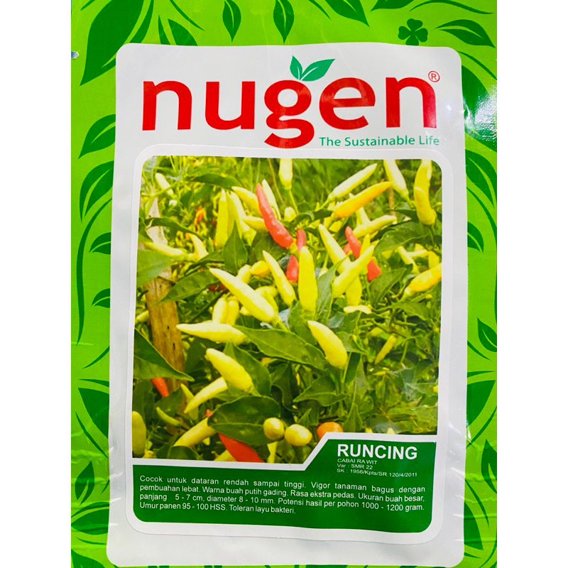 Benih cabe Rawit RUNCING 10Gr Produksi Nugen