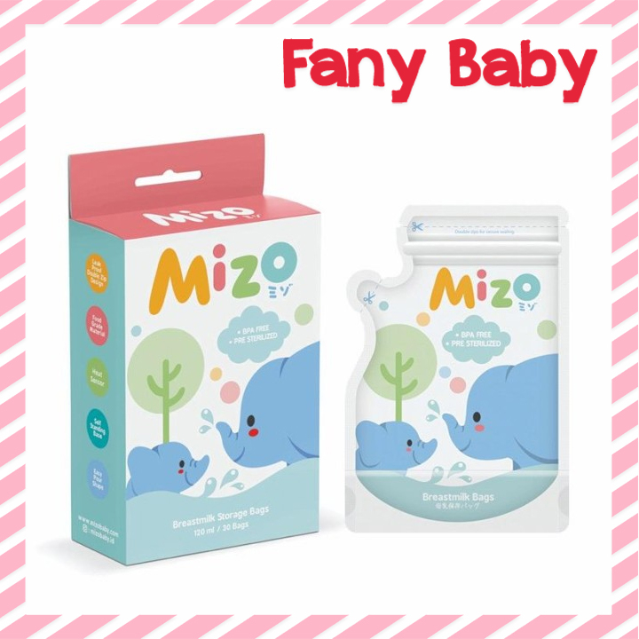 MIZO BREAST MILK STORAGE MILK 120ML 30PCS