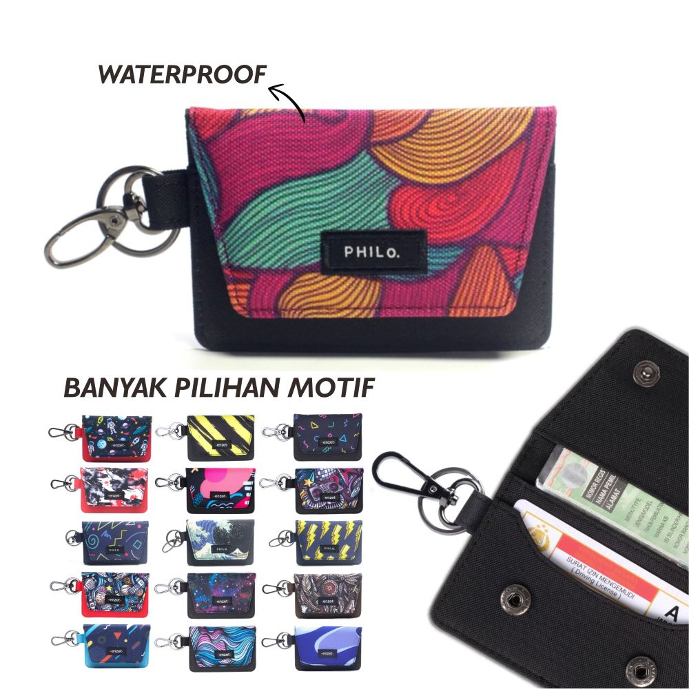 Dompet STNK Motor Mobil Kartu SIM eToll - Gantungan Kunci Kain