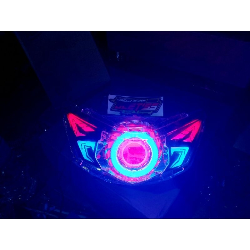 lampu depan beat new deluxe 2020-2023 custom projie alis lazy