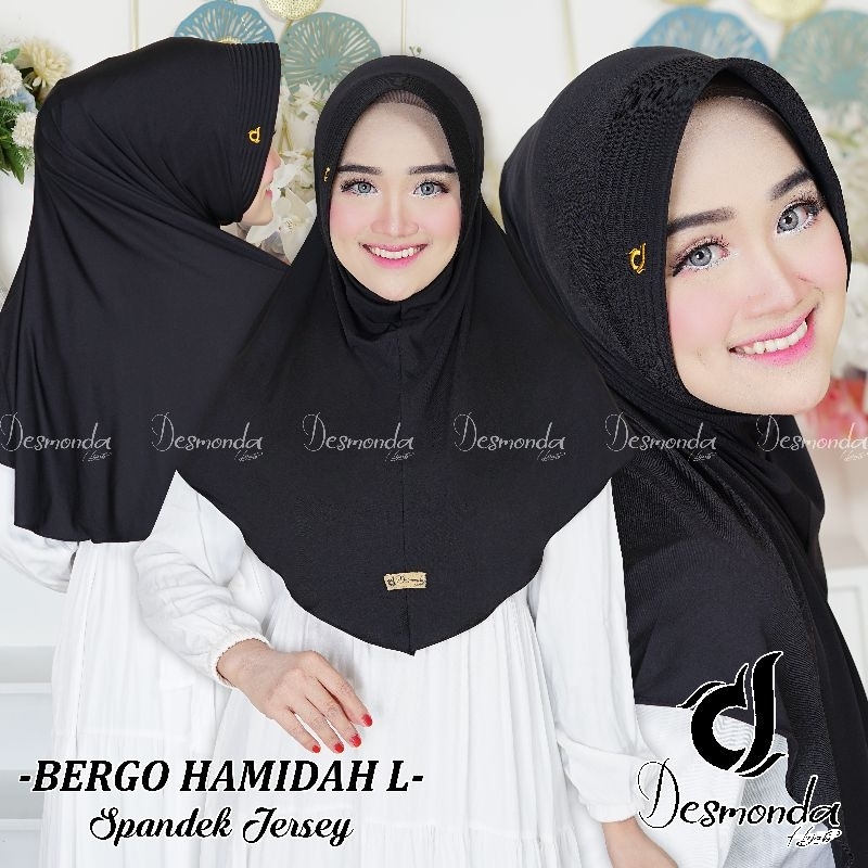 HIJAB SPORT BERGO HAMIDAH JERSEY OLAH RAGA MENUTUP DADA