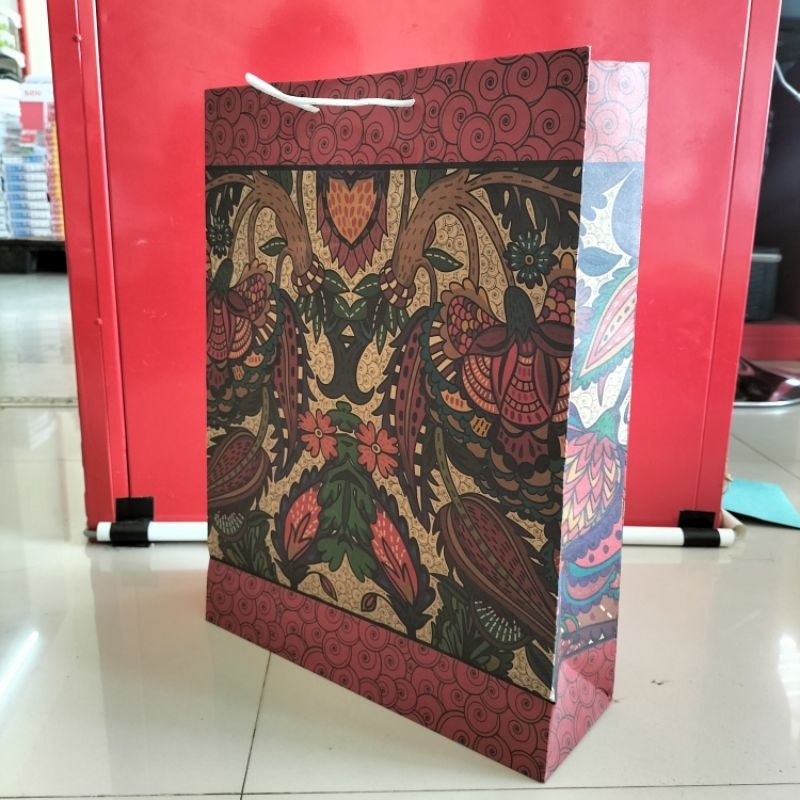 PCS | Paperbag batik tali rotan besar | SATUAN