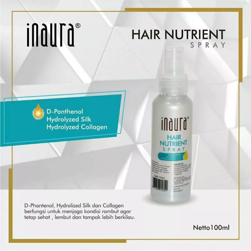 INAURA Hair Nutrient Spray 100ml | Vitamin Rambut Untuk Catok 100ml