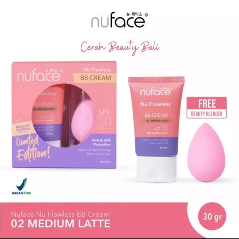 NUFACE NU FLAWLESS BB CREAM PACKAGE/BB CREAM NUFACE