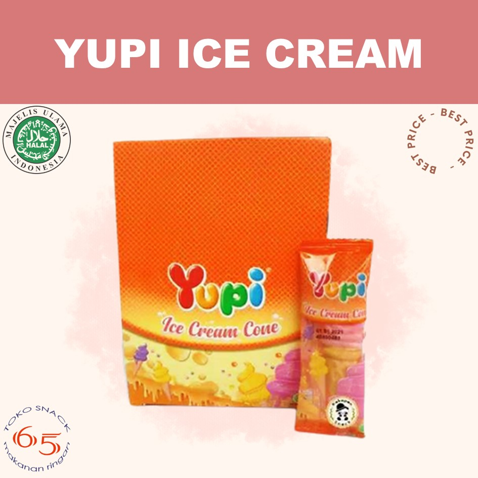 

yupi ice cream cone 24. permen jelly yupi