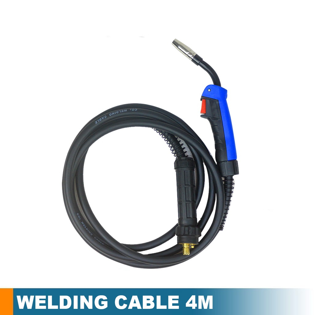 SATU SET WELDING CABLE 4M / 24KD MIG STANG LAS WELDING TORCH 24KD / WELDING CABLE 4 METER