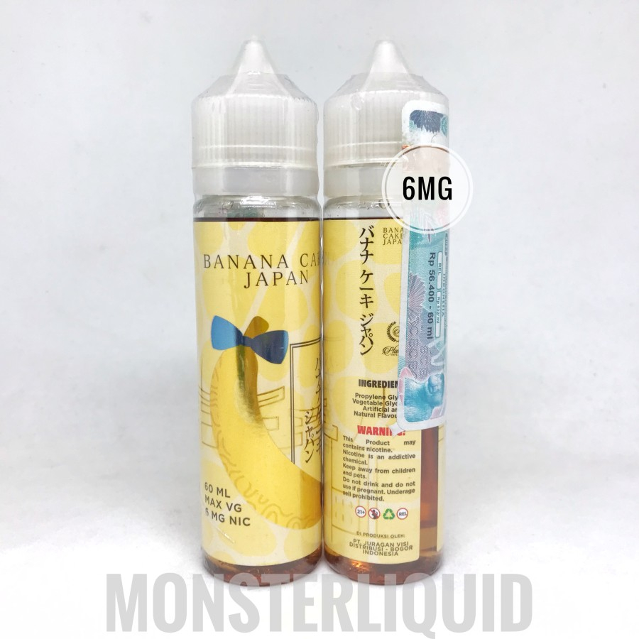 BANANA CAKE JAPAN BY PLATINUM VAPE X QUINTION TOKYO 6MG 60ML