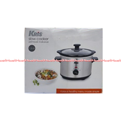 Kris Slow Cooker 1.5Liter Warna Silver Pemasak lambat Memiliki Tombol Dapat Digunakan Mengatur Suhucrock Pot Krischer 1.5 L