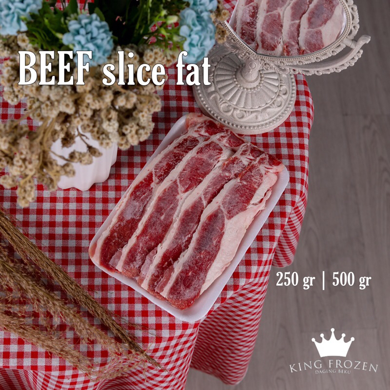 

US Beef Slice Shortplate / Daging Slice fat 500gr