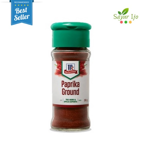 

Paprika Ground McCormick 30 Gram / Botol Bumbu Bubuk Rempah Masak Instant Premium
