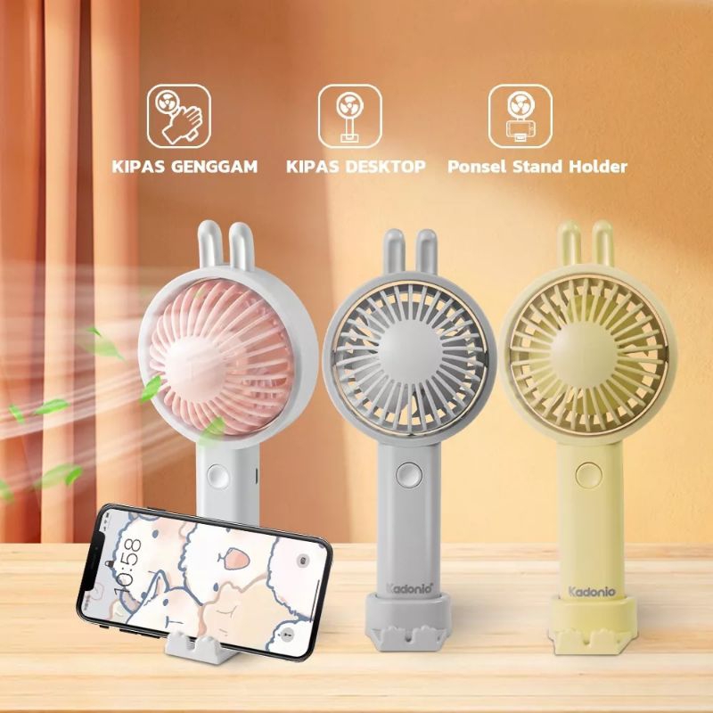 Kipas Angin Mini Portable Kipas Angin Mini Kartun Dan, Bisa berdiri / Kipas tangan