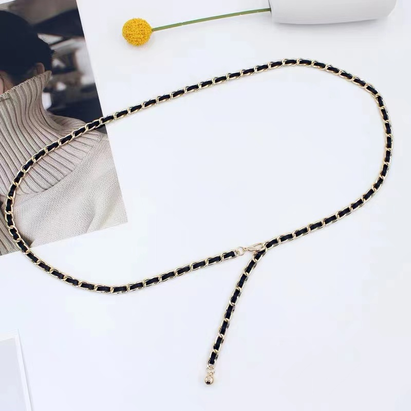 Sayishop Rantai Pinggang logam Belt Rantai Branded Fashion Gesper Wanita 51