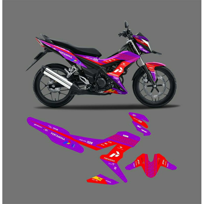 Decal full body motor honda sonic 150R Sticker Honda sonic full body Custom