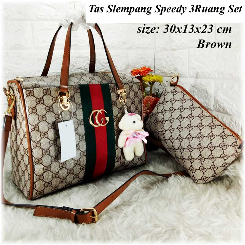 Tas Slempang Speedy 3Ruang Set