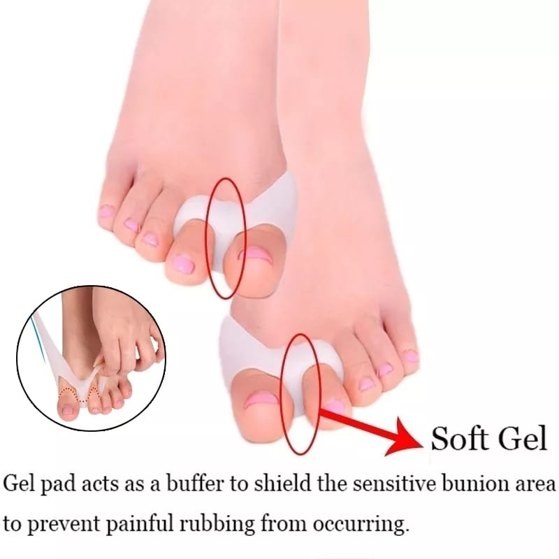 INSOLE SILICON ANTI BUNION GEL JEMPOL KAKI SILIKON KAKI BUNION