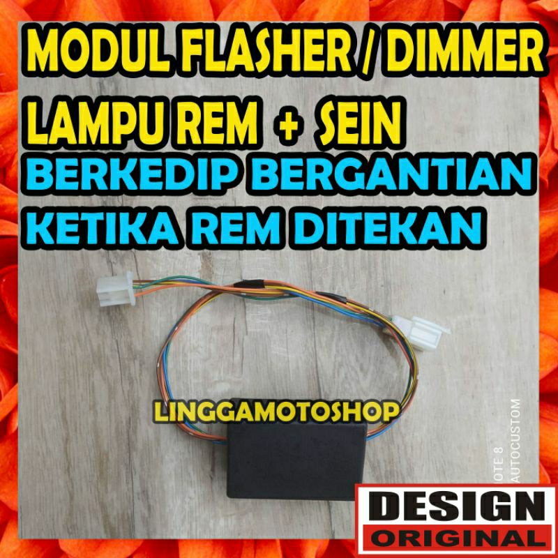 MODUL FLASHER REM MIO J / MIO GT * DIMMER flip flop brake lamp stoplamp stop lamp variasi lampu kedi