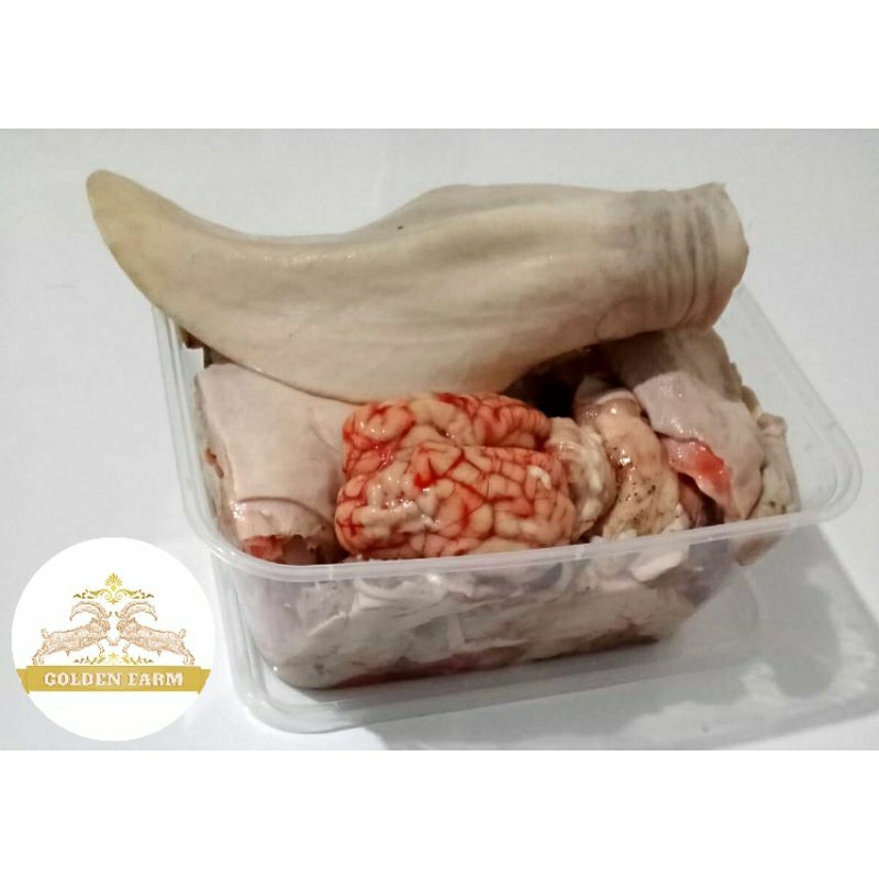 

Kepala kambing siap masak