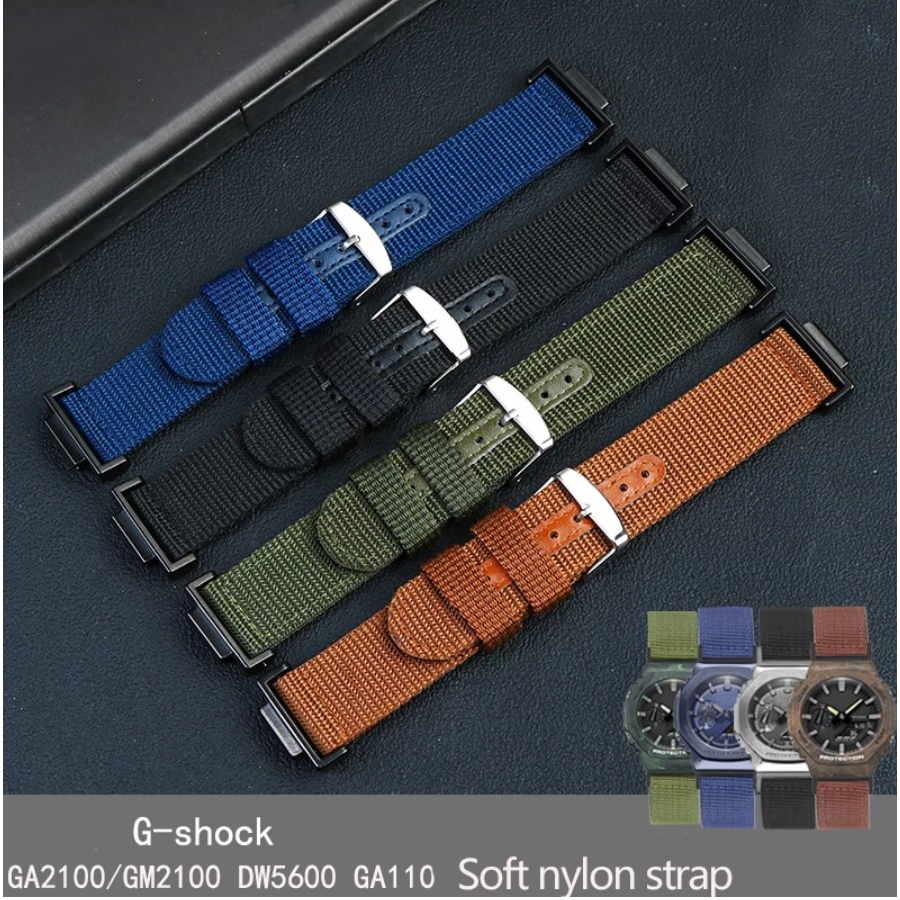 PREMIUM TALI JAM TANGAN CASIO G-SHOCK NATO STRAP ADAPTER + NYLON BAND