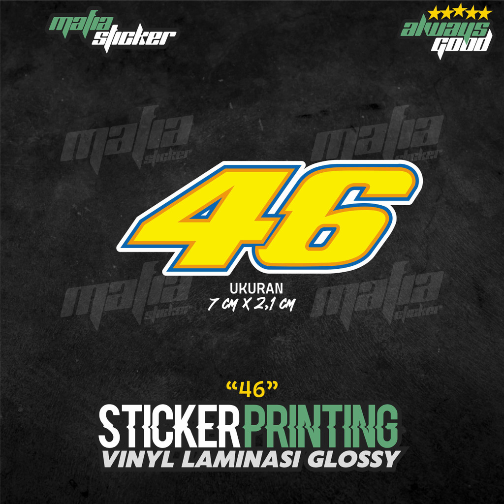 STICKER/STIKER PRINT CUT 46 ROSSI