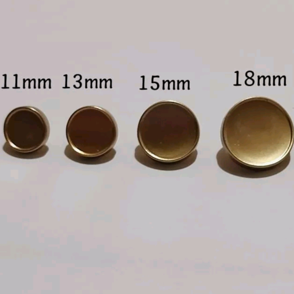 KANCING BAJU MOTIF CEKUNG DIAMETER 11 MM/ 13 MM/ 15 MM ISI 100 PCS