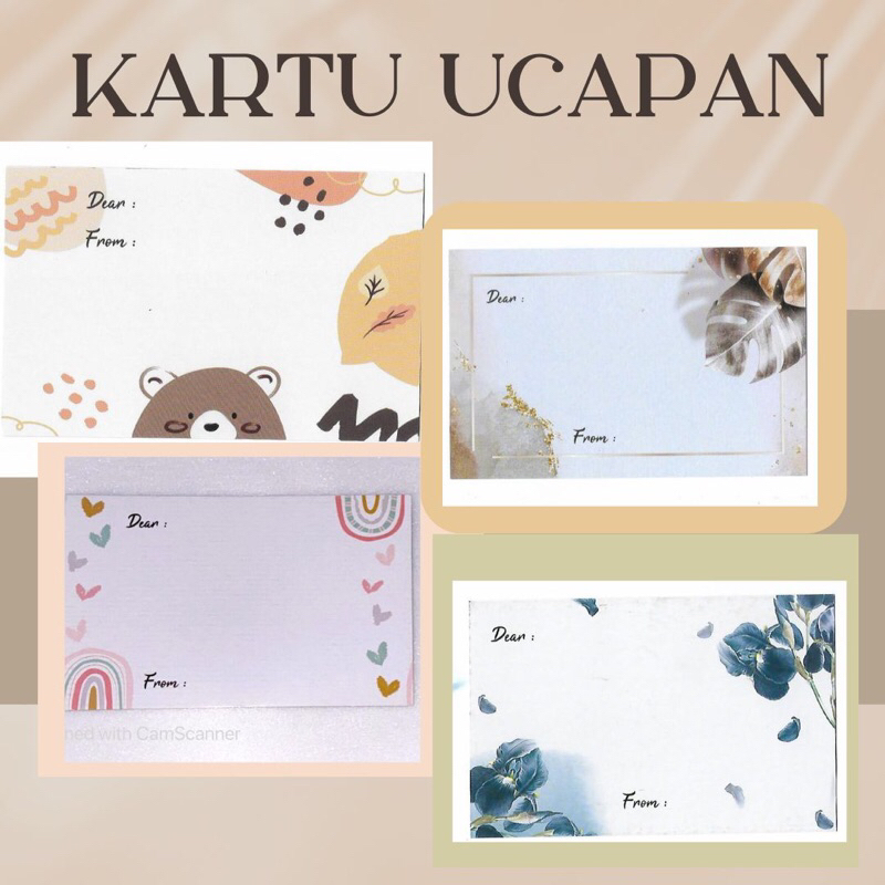 KARTU UCAPAN POLOS - GREETING CARD POLOS - GREETING CARD AESTHETIC - GIFT CARD