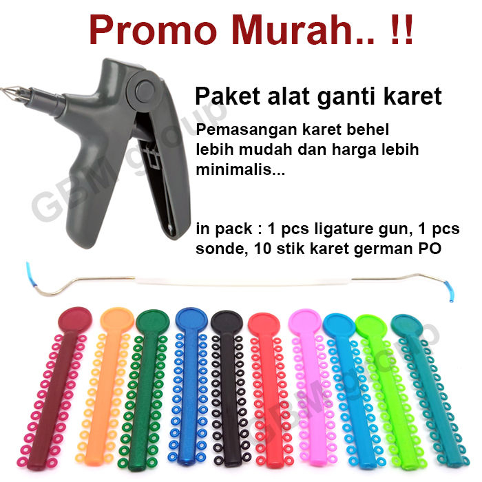 【BIG SALE】Paket Alat Ganti Karet Behel Kawat Gigi ✅