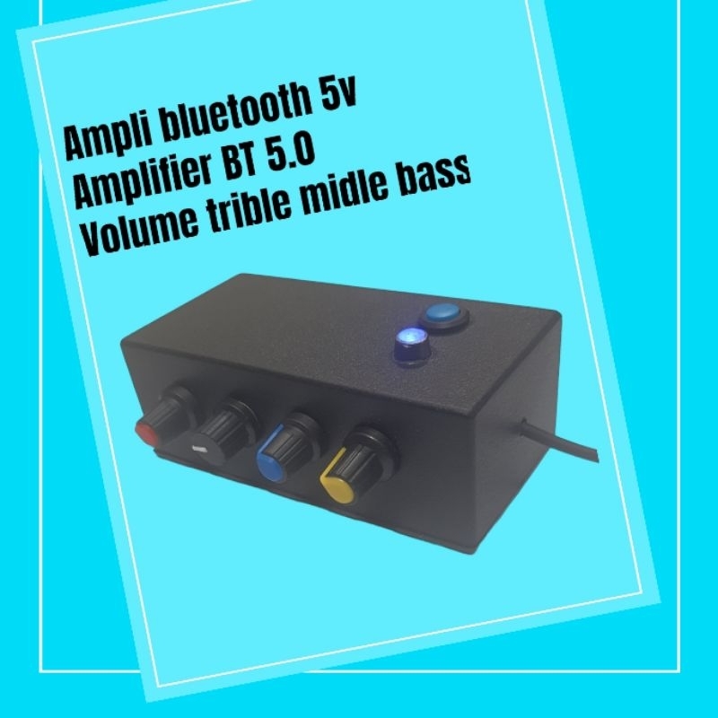 POWER AMPLI MINI BLUETOOTH 5V + TONE CONTROL VOLUME BASS TRIBLE MIDLE / AMPLI MINI 5V BLUETOOTH /AMP