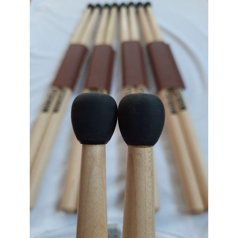 STICK SNARE DRUM HTS SD/SMP PENTOL KARET KERAS UNTUK TENOR/TOMS