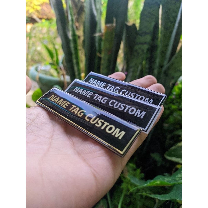 

pin/ name tag Kuningan resin custom murah